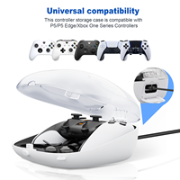 Étui de protection portable pour contrôleur de bord PS5 DualSense Accessoires de jeu de solution de stockage compacts et conviviaux pour les voyages