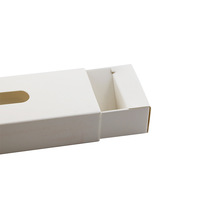 Boîte d'emballage en papier noir avec fenêtre, sac pliable imprimé sérigraphié pour stylos et crayons