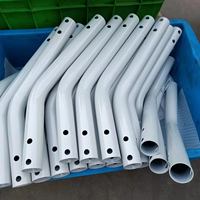 Support d'antenne robuste JH-Mech pour l'extérieur, longueur réglable de 10 pouces, angle réglable, support d'antenne en acier au carbone en forme de J