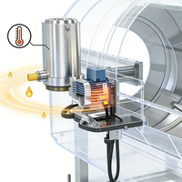 Machine automatique CST pour le saupoudrage de bonbons, tambour de polissage pour le revêtement de sucre des bonbons gélifiés