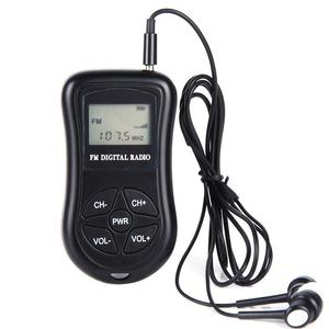 Récepteur radio FM numérique DSP portable et durable avec affichage numérique, mini récepteur stéréo avec écouteurs, pour usage sportif, radio FM personnelle - Product Image 1
