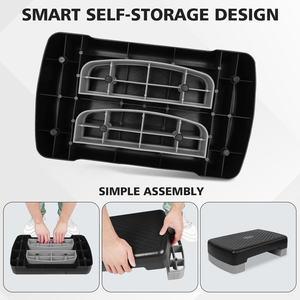 แท่นแอโรบิกปรับระดับได้สำหรับออกกำลังกายที่บ้าน เสริมสร้างร่างกาย - Product Image 2