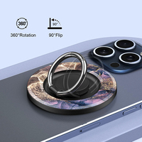 Nouveau design, support de téléphone magnétique rotatif en métal, très populaire et pratique, 360°