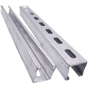 Manufacturer Hot Sale Customized Construction Solar Cable Tray Strut C Type Channel Steel Galvanized Steel Perforated Channel