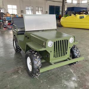 QIQU Vehículo Todoterreno para 2 Personas con Eje de Transmisión, Auto para Zonas Turísticas, Mini Jeep Willys Eléctrico Comercial - Product Image 4