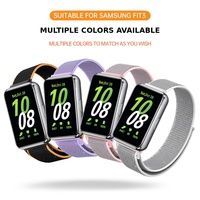 Bracelet de montre sport en nylon respirant réglable pour Samsung Galaxy Fit3, sangle de remplacement tissée douce pour le fitness et la course à pied