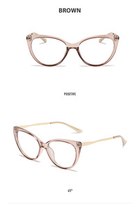 Alla moda Anti luce blu <span class=keywords><strong>occhiali</strong></span> PC per le donne nuova cornice per occhi di gatto Internet celebrità <span class=keywords><strong>occhiali</strong></span> <span class=keywords><strong>con</strong></span> cornice rossa per la lettura - Product Image 4