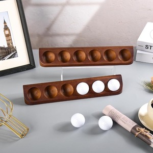 ชั้นวางลูก<span class=keywords><strong>กอล์ฟ</strong></span>ไม้เนื้อแข็งแบบหลายช่องสำหรับวางบนโต๊ะ ชั้นวางเก็บลูกปิงปอง ชั้นวางโชว์ลูก<span class=keywords><strong>กอล์ฟ</strong></span> - Product Image 1