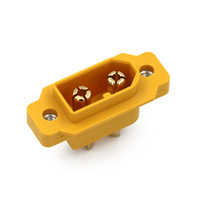 Connecteur mâle Amass XT60E1-M à écrou fixe, plaqué or, 100 % authentique, prêt à être expédié, faible MOQ pour tondeuse à gazon et batterie Lipo