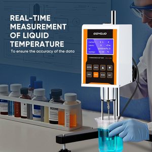 GOYOJO NDJ-8S Digital Rotary Viscometer with Temperature Probe 4 Rotors for Lab Inks Paints Coatings Cosmetics - Product Image 3
