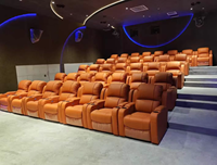 Canapé de cinéma commercial, canapé combiné pour cinéma IMAX, siège en cuir cousu à la main, résistant aux griffes de chat, canapé confortable et paresseux