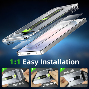 Protector de Pantalla de Vidrio Templado para <span class=keywords><strong>Samsung</strong></span> <span class=keywords><strong>Galaxy</strong></span> S26 Ultra/S25/S24, Instalación Autoadhesiva sin Burbujas, HD Transparente, Dureza 9H - Product Image 2