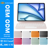 Aluminum Alloy Magic Keyboard for iPad Pro(2024)13" (M4) Pro(2025)13" (M5) RGB BT Wireless USB-C Full Size OEM ODM Wholesale