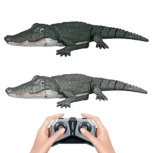 2.4G Waterproof Electric RC Tricky Alligator Boat Simulation Remote Control Crocodile Toys