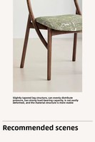 Chaise de salle à manger moderne vintage en bois massif de style japonais, dossier haut de gamme, design créatif pour boire du thé