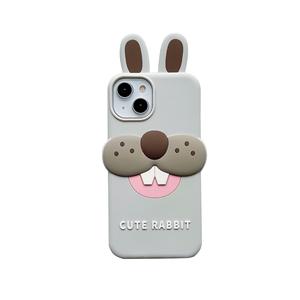 PH784 simpatico cartone animato coniglio per <span class=keywords><strong>iPhone</strong></span> 16 Pro Max13 custodia per telefono nuovo <span class=keywords><strong>11</strong></span> Silicone 12 Pro Anti goccia <span class=keywords><strong>Cover</strong></span> morbida per le donne 13 cartoni animati - Product Image 1