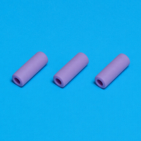 Tube en céramique d'alumine rose à faible perte, personnalisé, manchon en céramique creux pour l'isolation des emballages de semi-conducteurs RF et micro-ondes