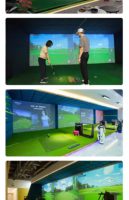Simulateur de golf de luxe haut de gamme, simulateur de golf portable, simulateur de golf commercial