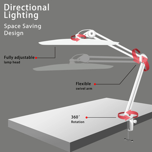 Lampe <span class=keywords><strong>de</strong></span> Bureau LED à Pince pour Ongles 2028, Protectrice des Yeux, 38W 3500 Lumens, pour Salon, Maison, Étude, Bureau et Établi – Fournitures <span class=keywords><strong>de</strong></span> <span class=keywords><strong>Manucure</strong></span> pour Techniciennes des Ongles - Product Image 6