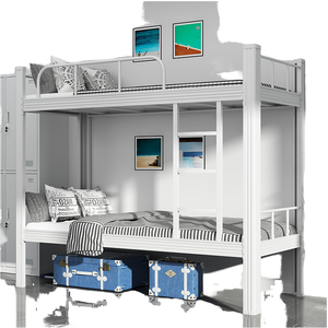 Student Dormitory Double Layer Adjustable Modern High <b>Low</b> <b>Bed</b> with Metal <b>Frame</b> for Bedroom - Product Image 5