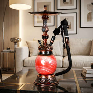 Chicha Farida de luxe en marbre laqué, modèle mini droit, pour fumer la chicha - Product Image 6