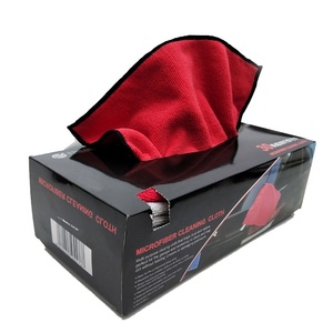 Chiffon de lavage de voiture en microfibre absorbante 1200 g/m², petite serviette <span class=keywords><strong>carrée</strong></span> épaisse, <span class=keywords><strong>nappe</strong></span> en boîte pour cuisine ou nettoyage de voiture - Product Image 1