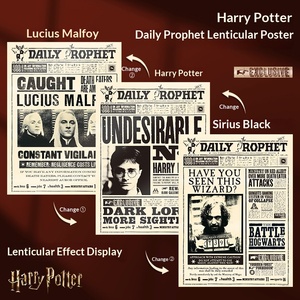 Nuovo Poster 3D Autentico HP PET con Effetto Lenticolare, Raffigurante Personaggi Anime e Star del Cinema. Poster 3D Anime in Movimento. - Product Image 5