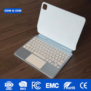 Funda con Teclado Mágico de Aleación de Aluminio Laudtec con Diseño Personalizado y Trackpad para iPad 10th Pro 11 Air 13 Inalámbrico BT Ultra Delgado - Product Image 1