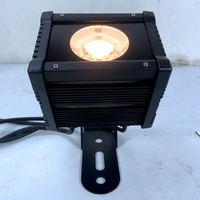 Projecteur LED COB Mini 50W pour Scène, Blanc Chaud et Blanc Froid, Mode de Contrôle DMX512, pour Mariage, Discothèque, Extérieur, Étanche en Aluminium