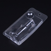 Boîte d'emballage de bouteille de parfum transparente en PVC jetable en plastique PET coque à bulles cosmétique plateau intérieur impression en relief sans danger pour les aliments