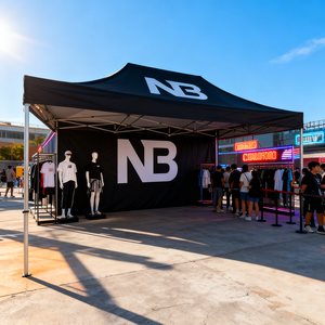 Preisgünstiger Lebensmittel-Verkaufsautomat Maßgefertigter Werbe-Messestand Tragbarer Aufsteller Bedruckte Zelte Pop-up Robuster Gewerblicher Pavillon - Product Image 5