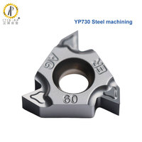 Plaquettes de taraudage universelles multi-passages en carbure pour outils de tournage CNC pour l'usinage de lots mixtes