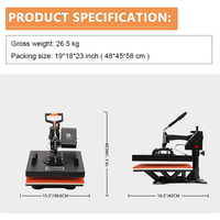Machine de transfert de chaleur 8 en 1, pressoir par Sublimation à Double affichage, avancé, pour tasses, chapeaux, t-shirts, Slate Rock, MDF
