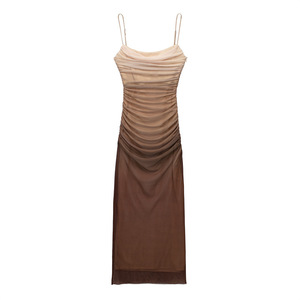 Bangladesh Ropa Mujer Color Sólido Mujer Musulmana Vestidos - Product Image 3
