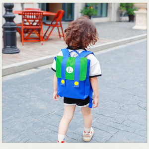 <span class=keywords><strong>Sac</strong></span> à <span class=keywords><strong>dos</strong></span> en peluche pour enfants, style dessin animé <span class=keywords><strong>Mario</strong></span> Luigi, en coton rembourré, <span class=keywords><strong>sac</strong></span> d'école pour enfants, cadeau de fête - Product Image 4