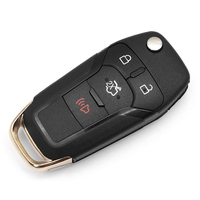 Carcasa de llave remota plegable de 4 botones con hoja de llave HU101, carcasa de llave de coche, funda de llave remota