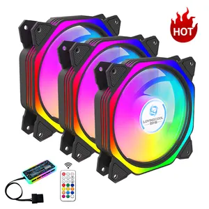 Lovingcool 120mm CPU soğutucu plastik soğutma RGB Fan PWM bilgisayar radyatör PC Fan için bilgisayar kasası