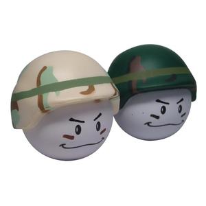 Balles anti-stress personnalisées en forme de casquette militaire, avec logo promotionnel, en TPR souple, cadeau militaire amusant, nouveauté de bureau - Product Image 1
