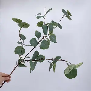 Guirlande de feuilles de lierre artificielles, 1 pièce, plantes vertes décoratives, suspension, Eucalyptus en soie pour mariage
