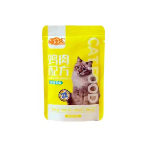 80g/tas kualitas tinggi persediaan makanan kucing basah hidrasi dan penggemuk suplemen kucing nutrisi