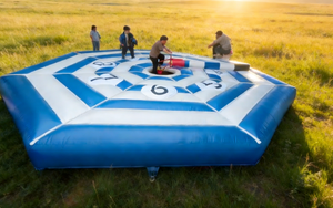 EASYFUN Super Carnival Games - Máquina inflable Wipeout Riding Bike Sweeper Eliminator para adultos, para <span class=keywords><strong>alquiler</strong></span> en fiestas y eventos - Product Image 2