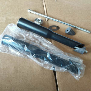 Tubo de dirección para bicicleta de 25,4 mm, abrazadera de 26,6-28,0 mm, manillar recto de metal duradero, negro, para bicicleta de niños, damas y princesas - Product Image 2