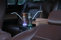 Prix usine Portable narguilé tasse pour voiture Shisha narguilé Chicha Anti-brûlure Shesha avec lumière LED