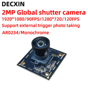 Caméra monocromatique DECXIN 2MP à obturateur global 1080P/120FPS, module de détection industriel AR0234/USB sans pilote, prend en charge l'extension externe - Product Image 2