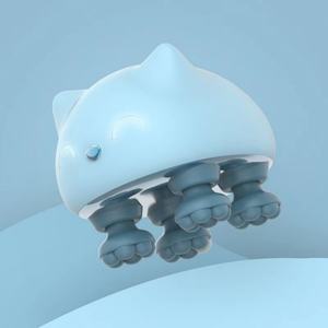 Masseur facial Amazon, masseur de tête étanche, pointes rotatives à 360 degrés, masseur manuel Octopus pour animaux de compagnie, soulagement de la peau de la tête - Product Image 3