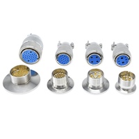 Connecteur hermétique mâle-femelle KF16 KF25 KF40 verre-métal pour système sous vide 220V/380V 5A-50A