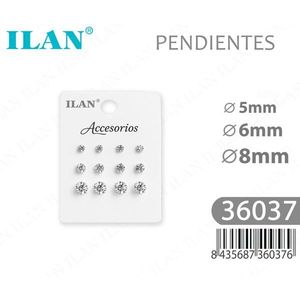 Orecchini Ilan 5mm 6mm 8mm, Accessori di Gioielleria alla Moda - Product Image 1