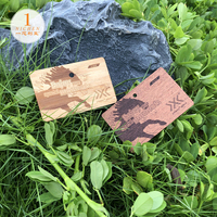 Carte de visite NFC personnalisée gravée - Bois de noyer écologique - Étiquette cadeau d'entreprise RFID - 13,56 MHz - Logo laser - Carte IC