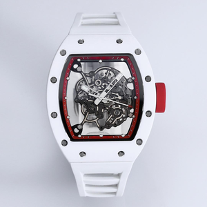 Orologio Scheletrato Edizione Rosso Nero, Orologio Meccanico Manuale da Uomo, Orologio di Lusso da Uomo, Orologio di Design - Product Image 1