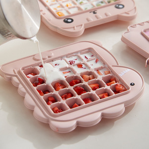 Moule à glaçons en silicone de qualité alimentaire en forme de chat, 16 cavités, réutilisable, mignon, pour boissons, chocolat, aliments pour bébés, fabrication de savon - Product Image 6